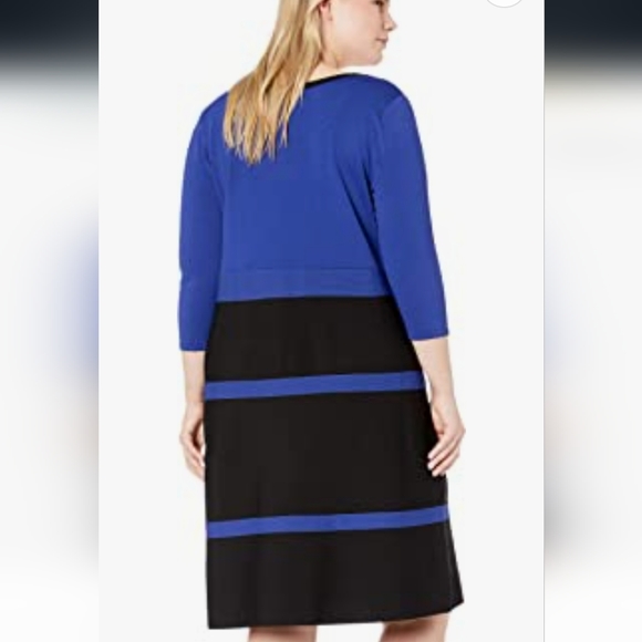 Anne Klein Plus Fit and Flare Beautiful thick material NWOT - Picture 2 of 3